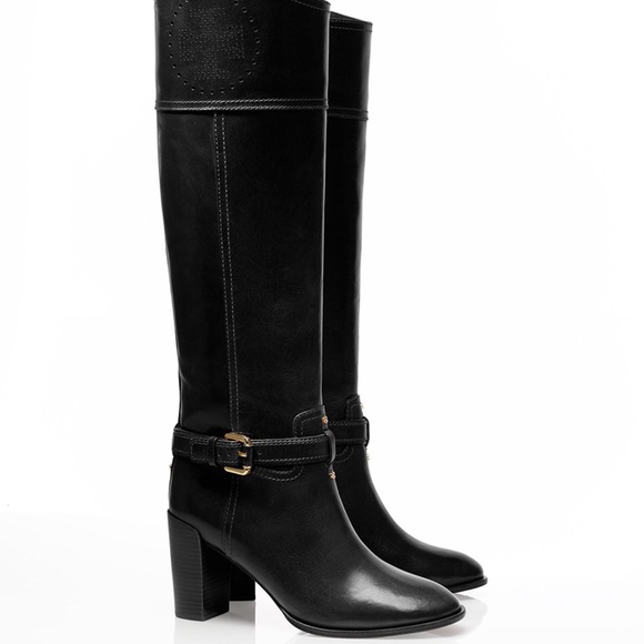 Tory Burch Shoes - ToryBurch Daniela Perforated-logo high boots 8.5